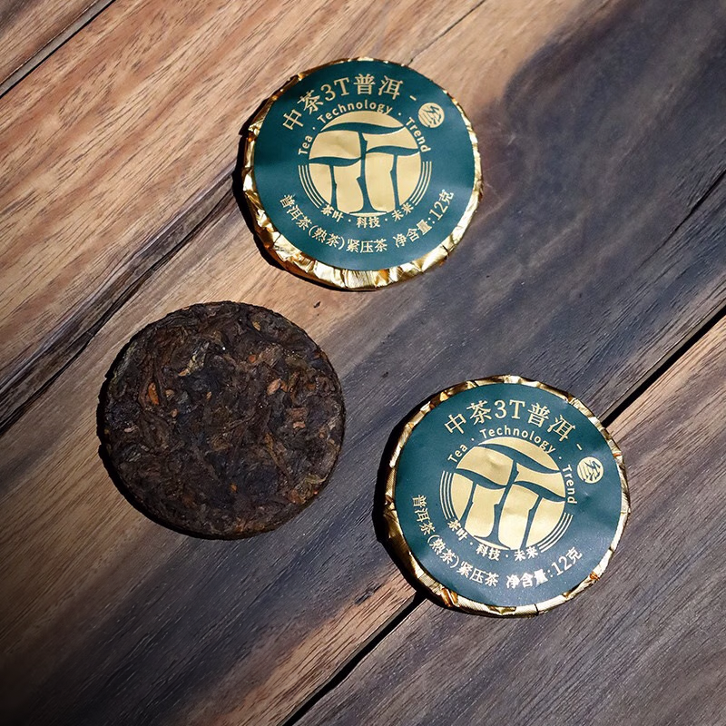 CHINATEA-Premium “3T" Ripe Pu Erh Tea Coin （Large)