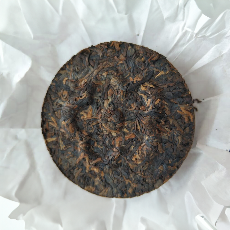 CHINATEA-Natural Plum Blossom Ripe Pu Erh Tea Cake