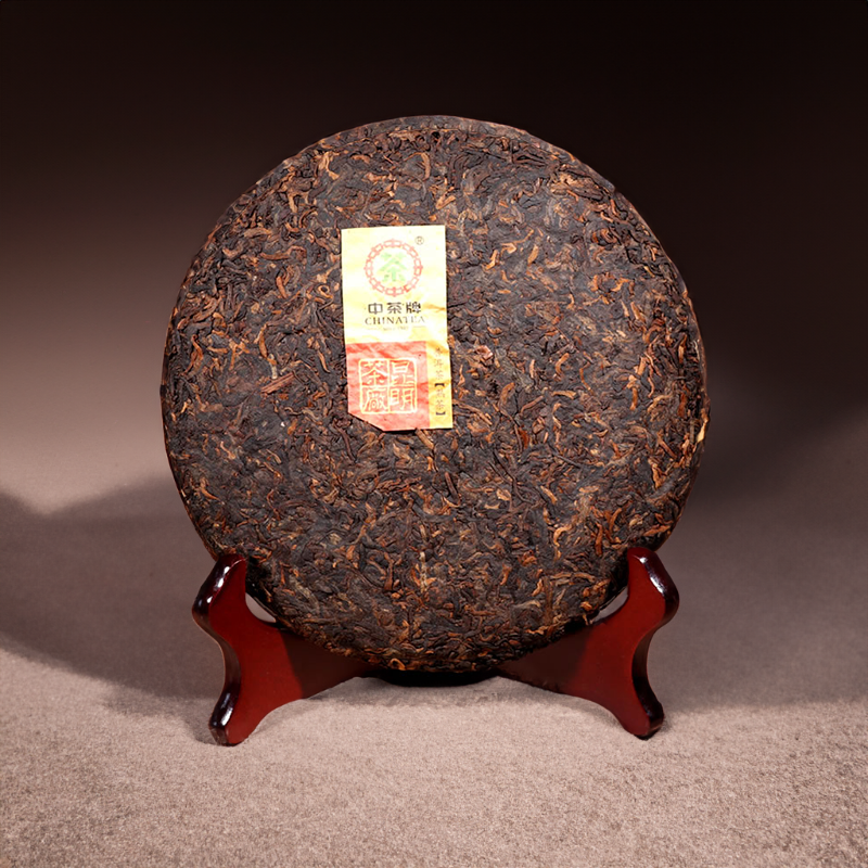 CHINATEA-Organic ‘Ample Virtue’ Ripe Pu Erh Tea Cake